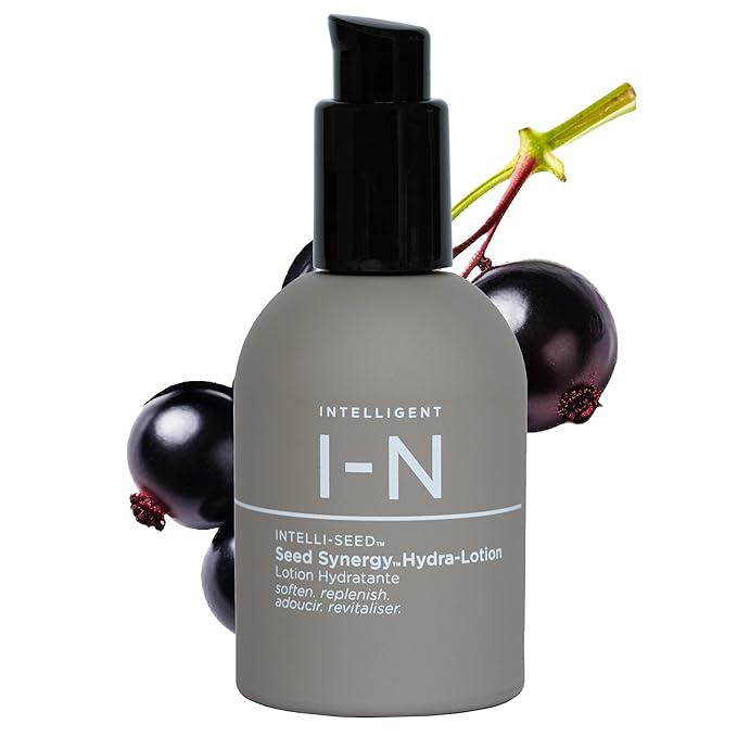 Intelligent Nutrients Seed Synergy Hydra-Lotion, Daily Moisturizer for All Skin Types, Instant Glow and Hydration, Vegan, 1.7 Oz