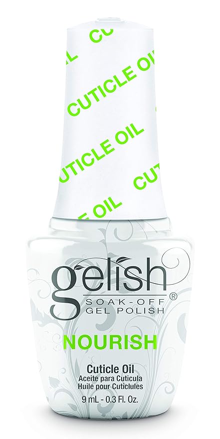 Gelish Mini Nourish Cuticle Oil - Hydrating & Nourishing Formula for Healthy Nails & Cuticles - Quick Absorbing, Non-Greasy, Ideal for Home & Professional Use (0.3 Fl Oz)