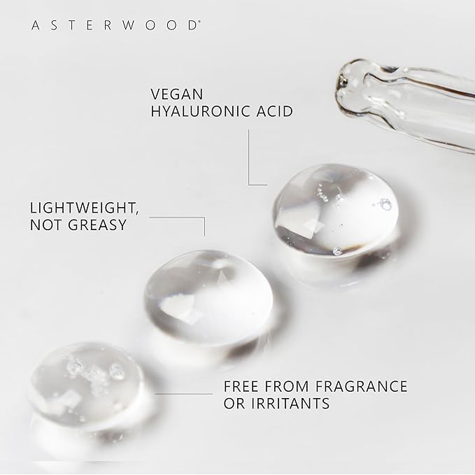 Asterwood Hyaluronic Acid Serum 2 oz, Hyaluronic Acid Moisturizer 1.7 oz, & Hyaluronic Acid Face Bar 3.5 oz