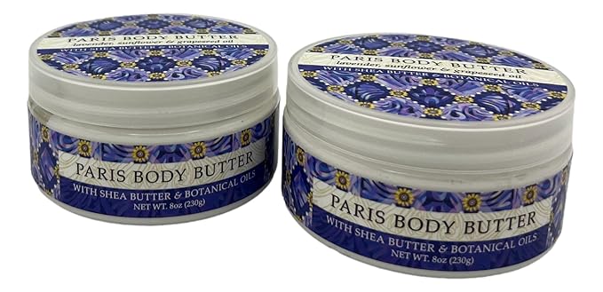 Greenwich Bay Trading Company, Paris Body Butter, Set of 2-8 Ounce Jars
