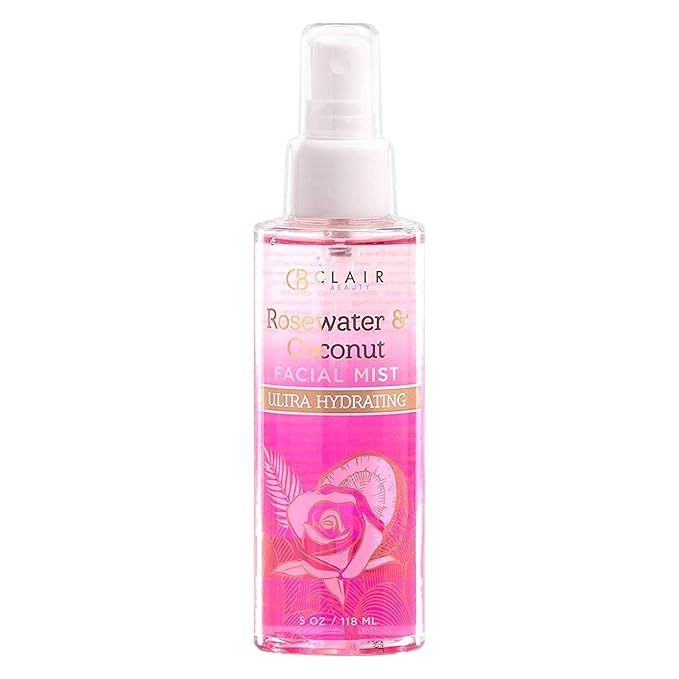 Rosewater & Coconut Face Mist - Refresh and Soothe Tired & Dry Skin, Instant Moisturing & Hydrating Facial Mist Spray - Cruelty Free Korean Skin Care For All Skin Types