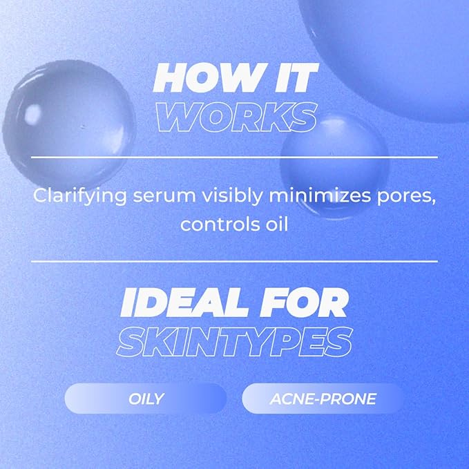 Vitamasques Pore Minimizer For Face - Pore Control Seum For Face With Niacinamide Sebum Control 1.01 Fl Oz