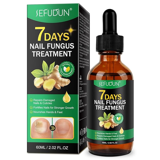 7 Day Ginger Nail Treatment 60ml, Nail Treatment, Nail Growth Serum, Ginger Nail Serum, Nail Nutrient Oil Strengthener Oil.