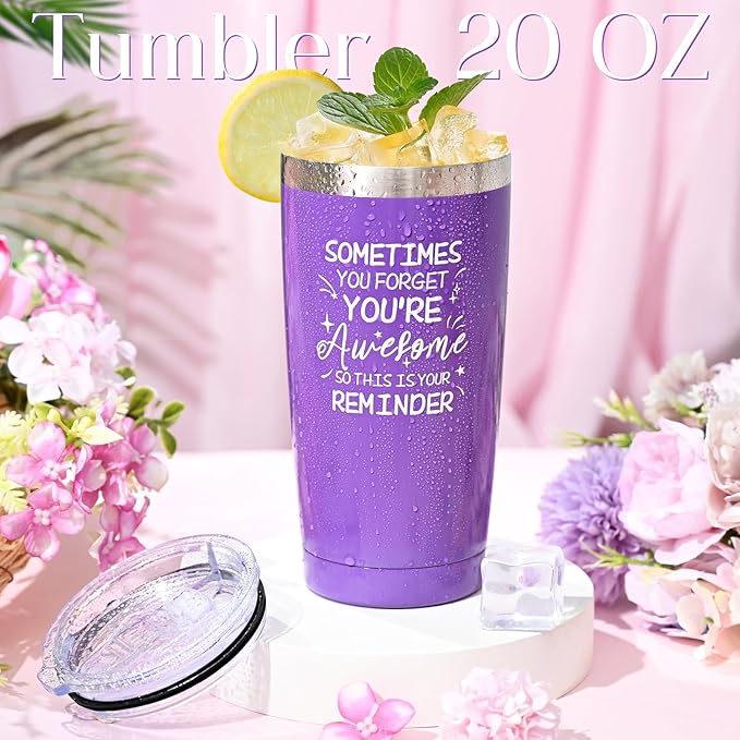 FRAMICS Spa Gifts for Women, Relaxing Spa Gift Baskets for Women, Bath Sets for Women Gift, Relaxing Gifts for Mom, Wife, Sister, Friends, Teacher, Valentine's Day, Mother's Day, 8-Piece, Purple