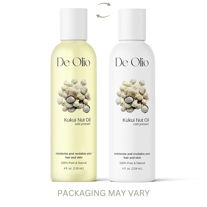 | Kukui Nut Oil | 100% Pure & Natural | Imported from Hawaii | Cold Pressed | Carrier Oil for Skin, Face, Hair, Soap Making | 4fl. oz. (118 mL)