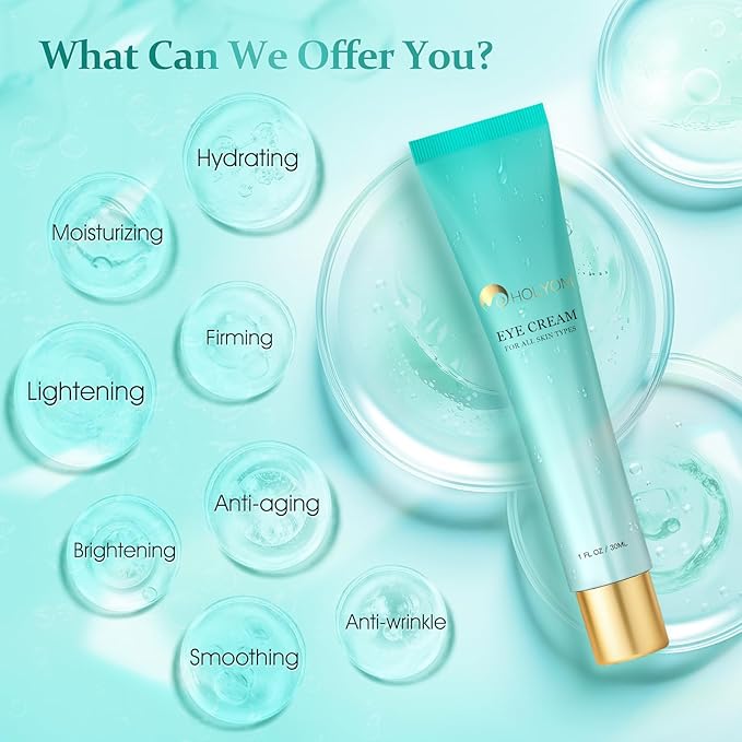 Advanced Eye Cream for Dark Circles - Targeted Solution for Wrinkles, Puffiness, and Firmness - Proven Efficacy with Cynanchum Atratum, and Natural Infusions (30ml)