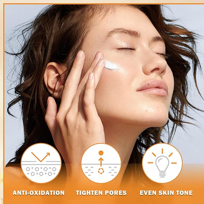 Vitamin C Skincare Set for Teenage Girls 5 In 1 Hydration Facial Skincare Gift Set with Cleanser,Toner,Face Serum,Eye Cream,Face Cream,Travel Size Skin Care Products Set for Women