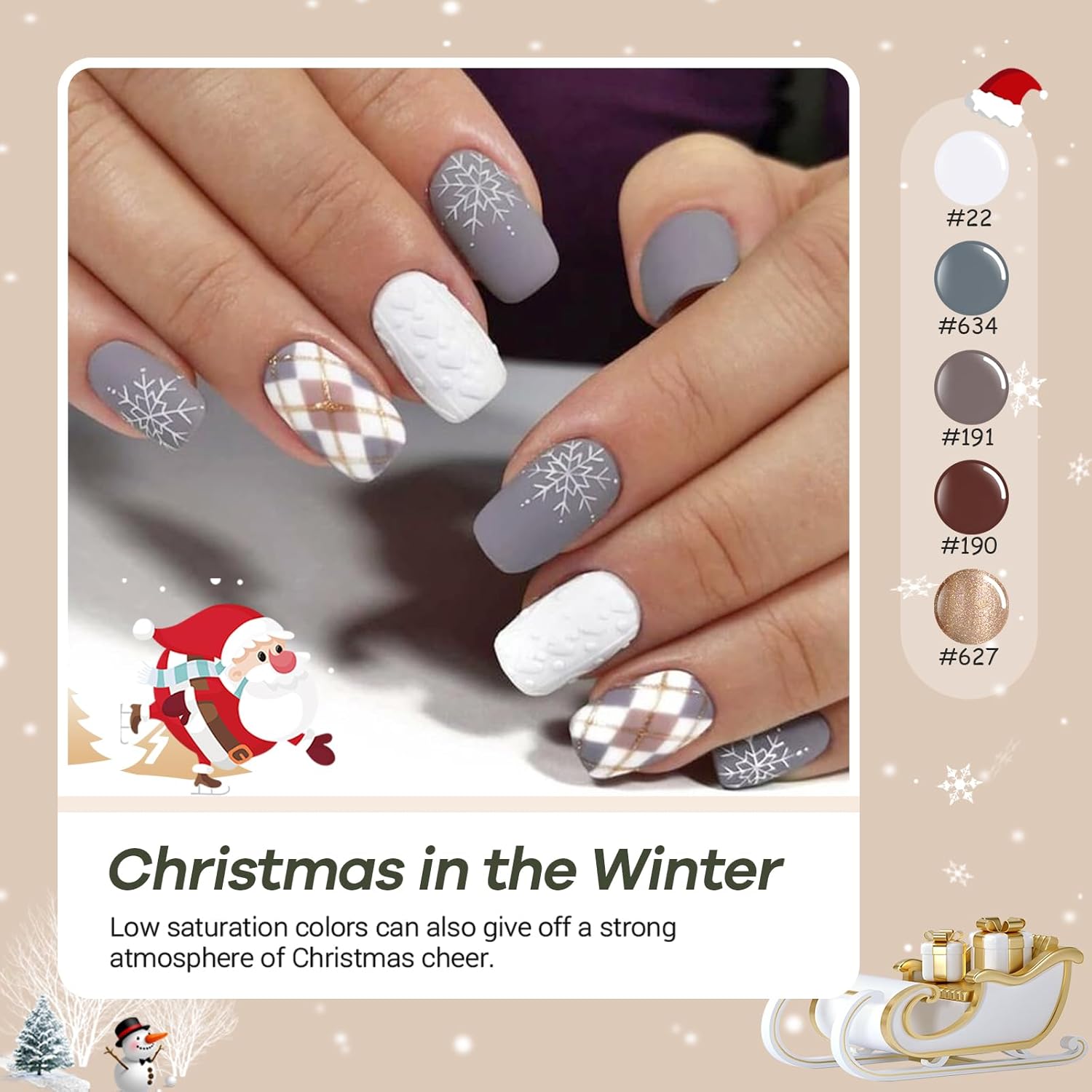 AZUREBEAUTY Dip Powder Nail Kit Starter 20 Colors Glitter Dark Green Grey Purple Fall Winter 31 Pcs Dip Powder Liquid Set with Top/Base Coat Activator for French Nails Art Manicure DIY Salon Gift