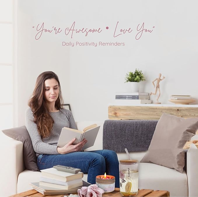 Birthday Gift Box for Women – Rose Gold Pink Aesthetic Gifts for Her – Self Care Relaxation Package for Wife, Girlfriend, Sister, Best Friend – Unique Spa Gift Idea (gold)