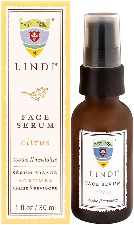 LINDI SKIN Face Serum Citrus - Ultimate Moisture and Comfort To Restore Your Skin Immediately - Reduce Facial Rash, Redness, and Itching - Relieves Uncomfortable Effects of Chemo Rash (1 fl oz)