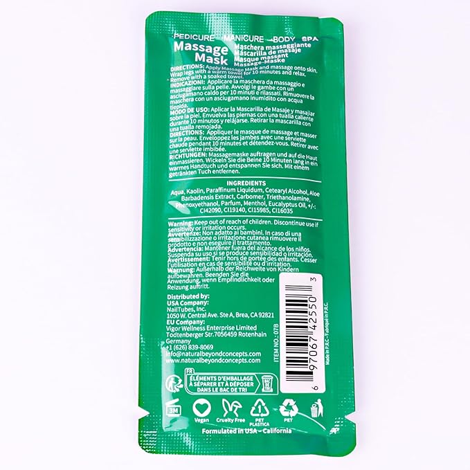 Pedicure Kit Foot Soak Set: Bubble Salt, Sugar Scrub, Massage Mask, Massage Lotion in a Box, 4 Step Foot Spa Kit for Dry Feet,Tired Feet（3 Set Green tea)