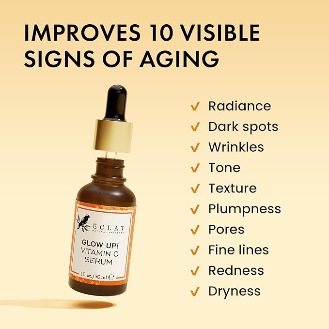 Vitamin C Face Serum - Skin Care for Dark Spots, Vitamin C Serum with Hyaluronic Acid, Ferulic Acid, & Vit E - Anti Aging and Skin Brightening, Pure Vit C Facial Care 30 ml