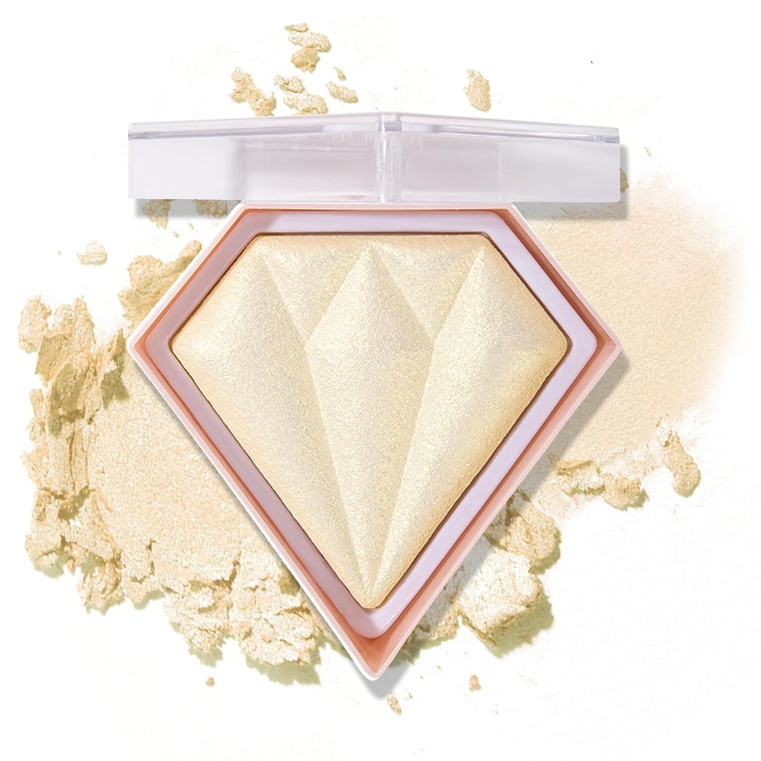 Face Glitter Highlighter Makeup Palette Shimmer Contour Powder Waterproof Long-Lasting,Brightens Face Complexion Contour Illuminator Highlighters Blush Powder Makeup Palette-02Quicksand Gold