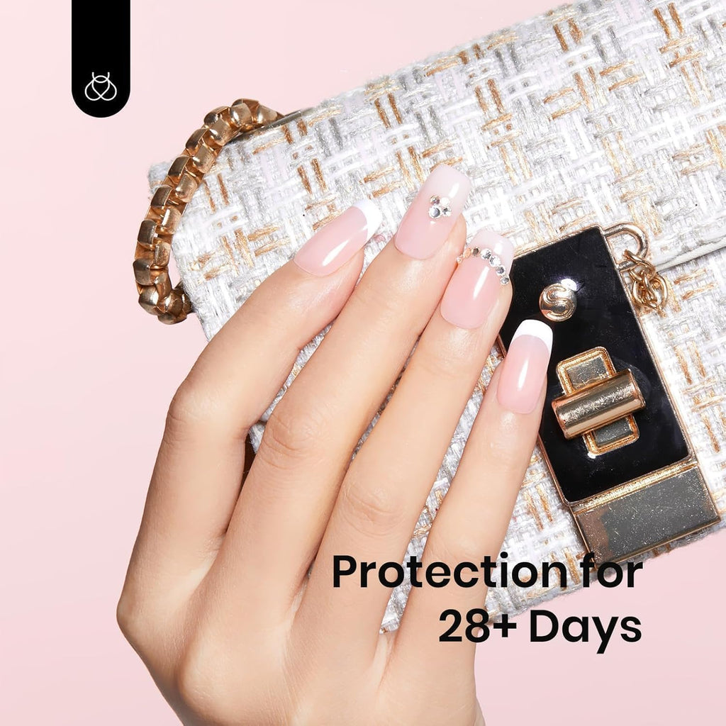 beetles Gel Polish Beetles Rubber Base Gel For Nails 6 Pcs, Builder Nail Gel Aesthetic Nude Colors Pink Gel Polish Gel Strengthener Gel All-in-1 Gift