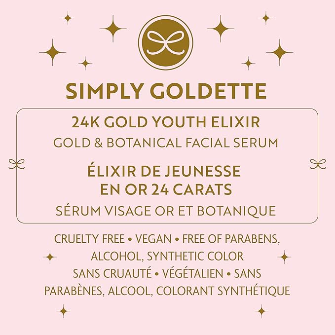 24K Gold Botanical Peptide Face Serum, Anti-Aging, Fine Line Wrinkle Reduction, Youthful Skin, Smooth Texture, Rejuvenating Serum, Hydration, Tightening, Luxury, Skincare, Essence