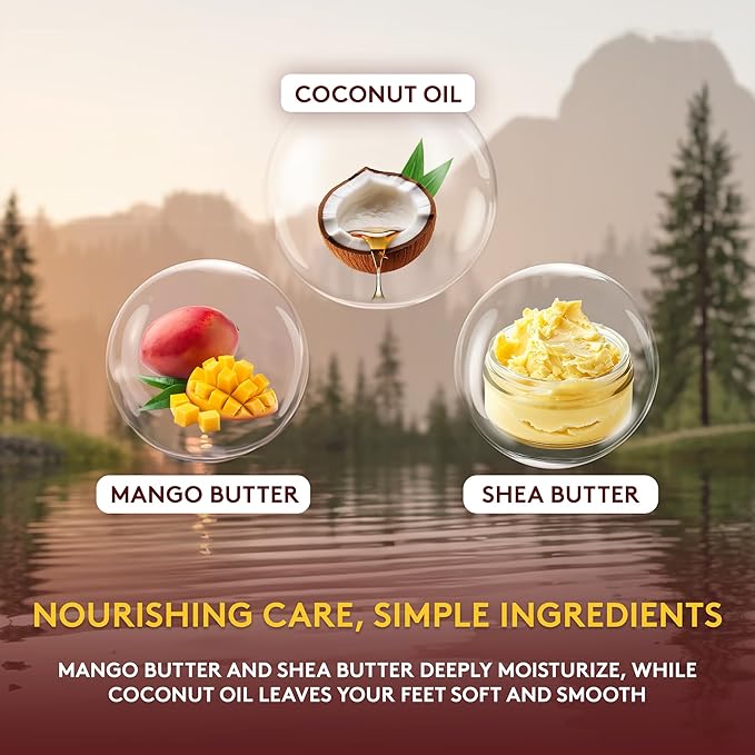 OKAY **ALL NATURAL** Mango Butter Foot Scrub 6oz / 177ml
