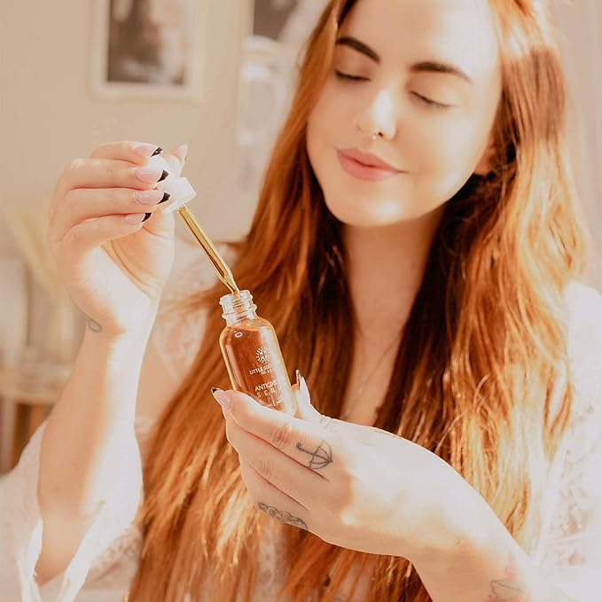 Little Seed Farm Serum Bundle - Antioxidant + Elasticity - Skin Toning and Firming Serums - Facial Serums for Dry & Aging Skin