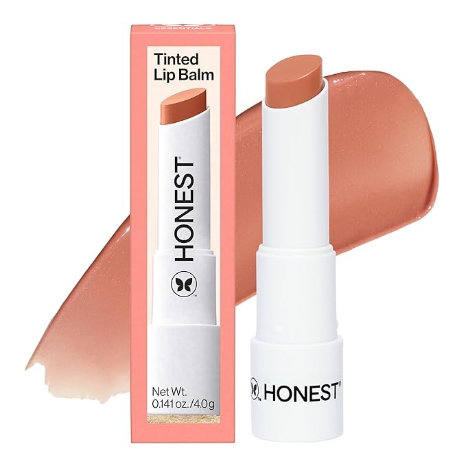 Honest Beauty Moisturizing Vegan Tinted Lip Balm 3-Pack | Antioxidant-rich Acai Extracts + Avocado Oil | Paraben Free + Cruelty Free