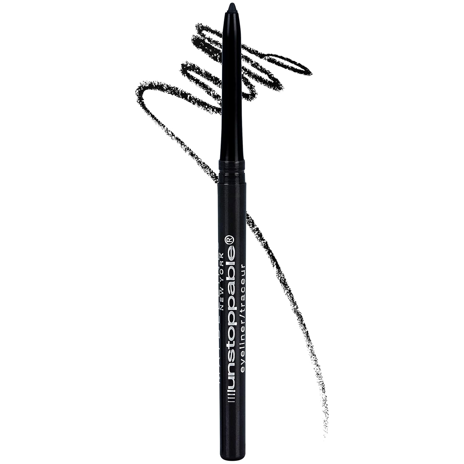 Maybelline Unstoppable Waterproof Mechanical Black Eyeliner Pencil, Easy to Apply, Smooth Glide, Up to 24 Hour Wear, Onyx