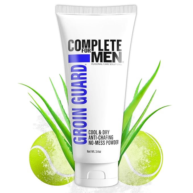 Groin Guard Anti Chafing Cream: Talc Free, Aluminum Free, Natural Odor Control, Anti Fungal Cream for Men, Non Greasy, Cool & Dry, Friction Defense, Chafe Protect for Private Parts
