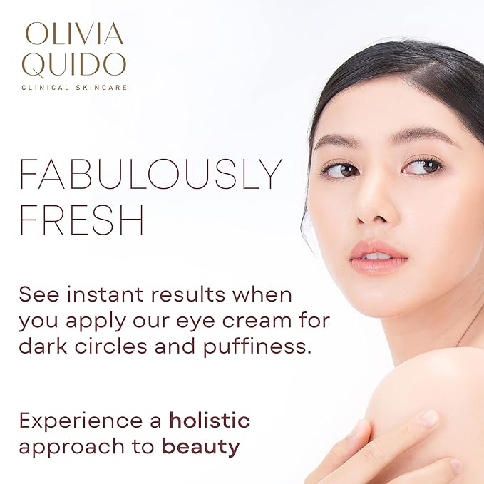 OLIVIA QUIDO Clinical Skin Care Wrinkle Blur (0.46 oz) | Eye Cream For Dark Circles and Puffiness | Anti-Aging Under Eye Cream | Hydrating, Brightening, and Dark Circles Under Eye Treatment for Women