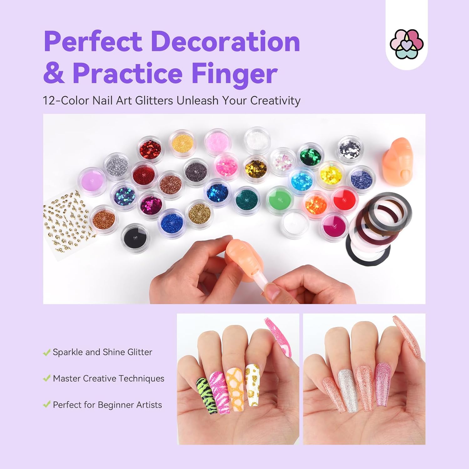 SAVILAND Essentials Acrylic Nail Kit for Beginners with Everything: Professional Nail Kit Acrylic Set with Acrylic Powder Liquid Nail Brush Gel Nail Polish Gel X Lamp Home Nail Salons Kit Manicure DIY