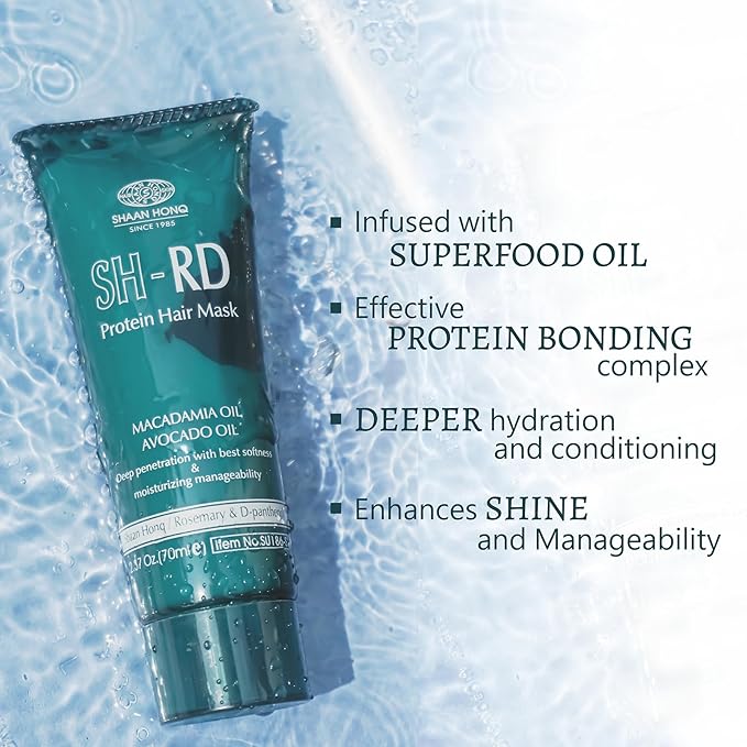 SH-RD Hair Mask with Argan Oil for Dry Damaged, Color Treated & Curly Hair - Deep Conditioning Moisturizer - 2.37oz/70ml