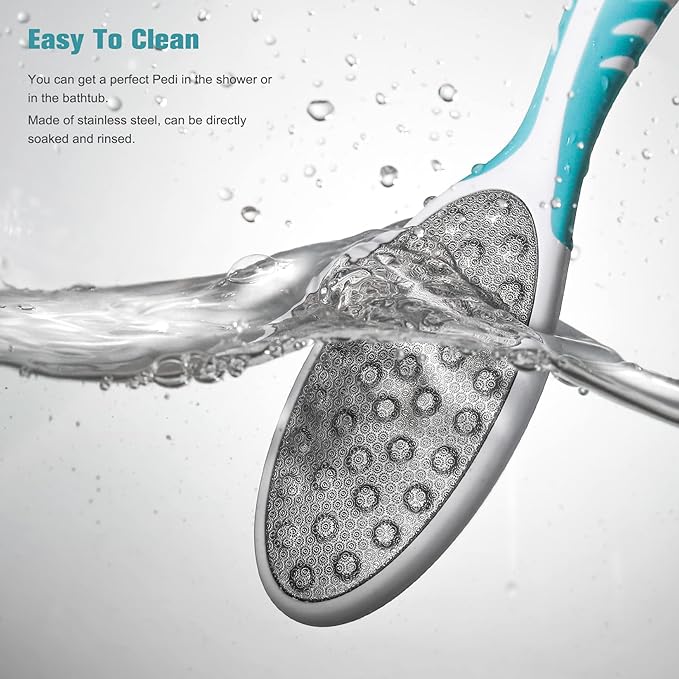 FVION Foot File Callus Remover Cracked Heel Shaver – Double Sided Pedicure File/Foot Scraper for Wet and Dry Feet