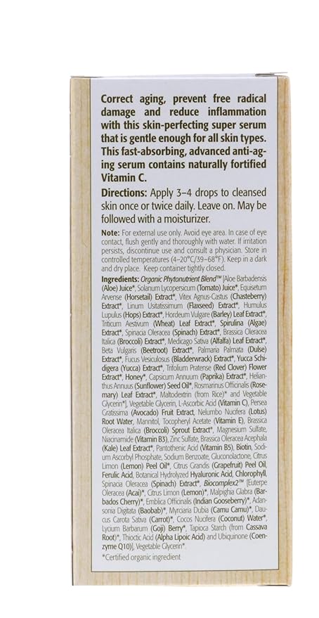 Eminence Organic Skincare Citrus & Kale Potent C+E Serum, 1 Ounce