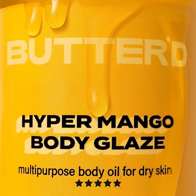 Butter'd Bodycare Hyper Mango Body Glaze - 4 Oz - Body Oil