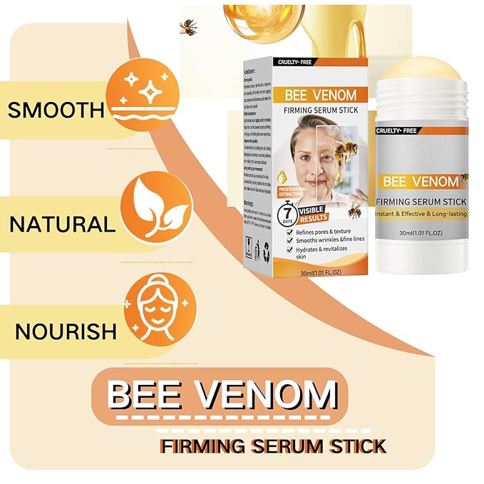 2PCS Bo-tox Bee Venom Firming Serum Stick,Retinol Firming Serum Stick, Hydrates Nourishes Skin Bee Venom Cream For Face and Body