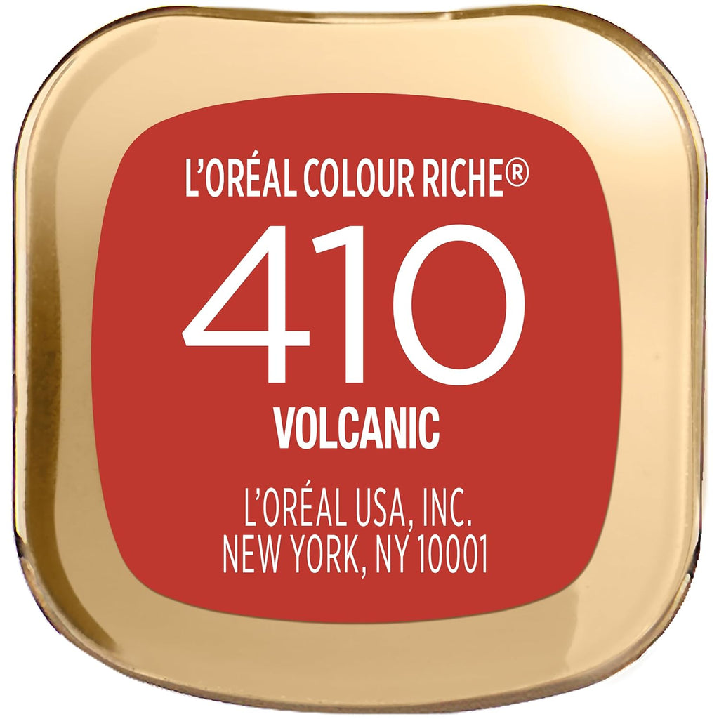L'Oreal Paris Colour Riche Original Creamy, Hydrating Satin Lipstick with Argan Oil and Vitamin E, Volcanic, 1 Count