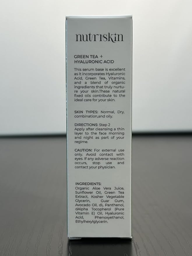 Green tea and hyaluronic acid serum anti-aging, 1 Ounce (Pack of 1)