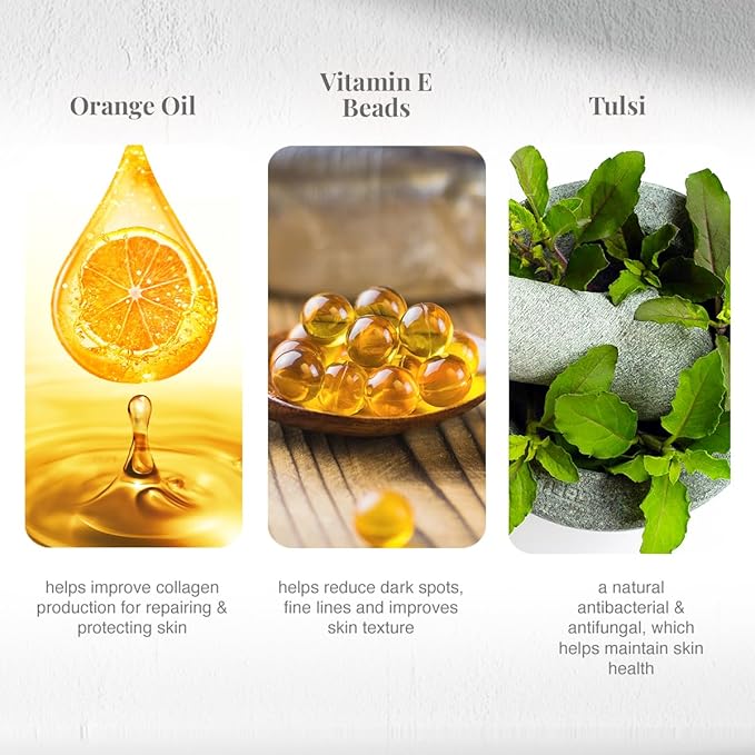 VLCC Holy Basil + Orange Oil Face Wash Combo for Acne & Pore Cleansing | Clears Pimple, Clogged Pores & Oil | Reduces Breakouts & Soothes Skin | 5.07 Fl Oz/150 ml (Pack of 2)