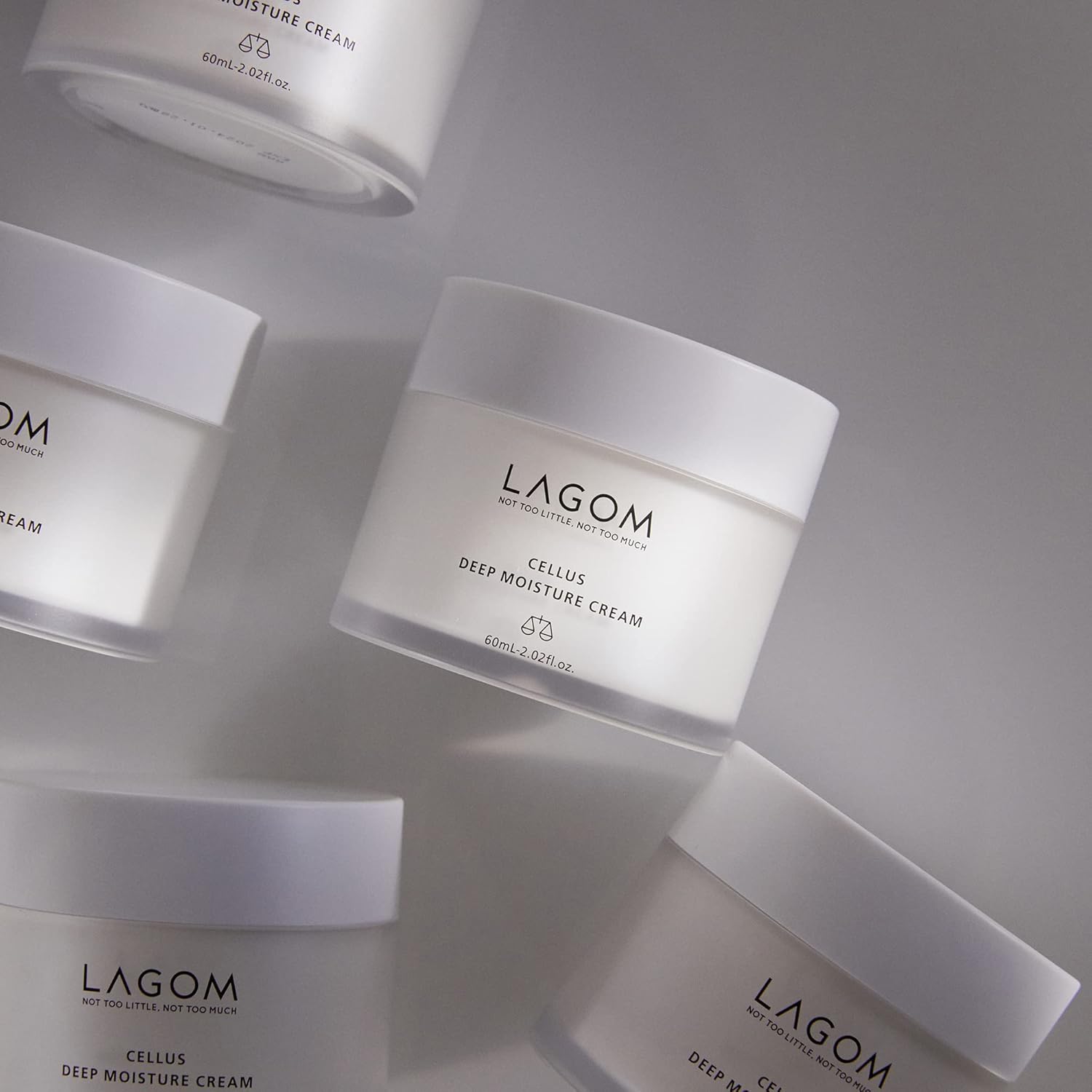 LAGOM Cellus Deep Moisture Cream Natural Moisturizer with Ceramide and D-Panthenol (B5) Smooth, Hydrating, Nourishing Protecting Cream 2.02 Fl Oz