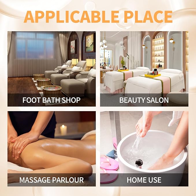 Foot Pedicure Spa Set,Foot Soak Spa Home Pedicure Kit with Bath Salt, Moisturizing Foot Scrub Cream Lotion, Foot Care for Dead Skin, Dry Cracked Feet, Make Baby Soft Feet, 3 Set