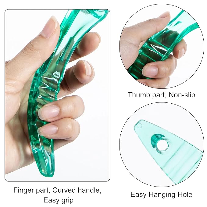 2 Pcs Foot Brush for Shower with Handle 2 in 1,Ooloveminso Large Foot Pumice Stone Brush Scrubber Foot File Calluses Remove Suitable for Horniness Foot Spa,Foot Care Smooth Skin (Green&Transparent)