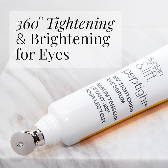 StriVectin Tighten and Lift Peptight 360 Degree Eye Serum with Tightening and Brightening Peptides for Wrinkles, Under Eye Bags and Puffiness, 1 fl. Oz