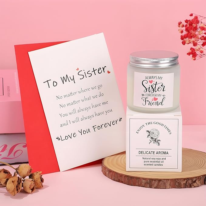 Sister Birthday Gifts, Birthday Christmas Mothers Day Gifts for Sister Set of 7