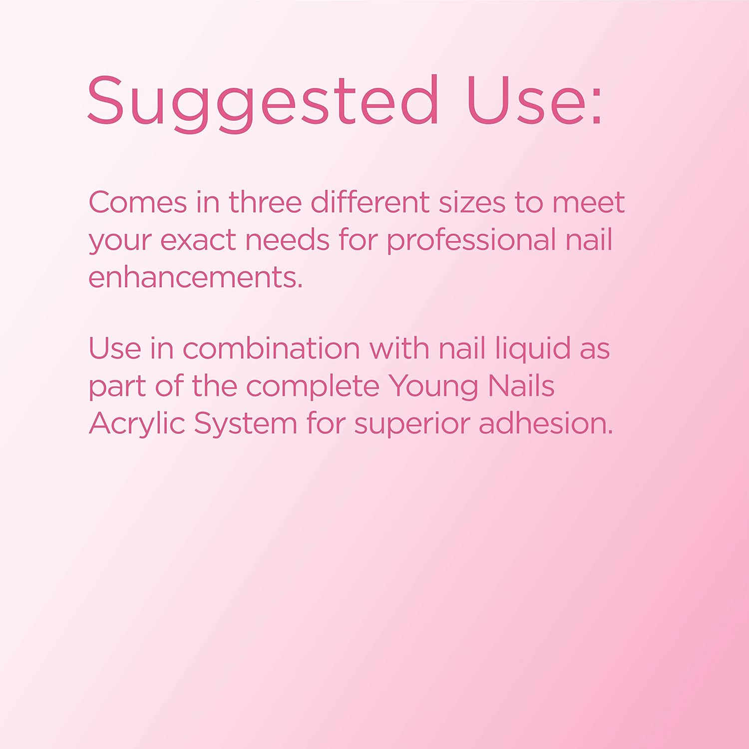 Young Nails Acrylic Core Powder - Self-Leveling Acrylic Nail Powder, Clear Nude Pink White Acrylic Powder for Nail Extenstion, Professional Grade, Superior Adhesion, Color - Pink, 660g