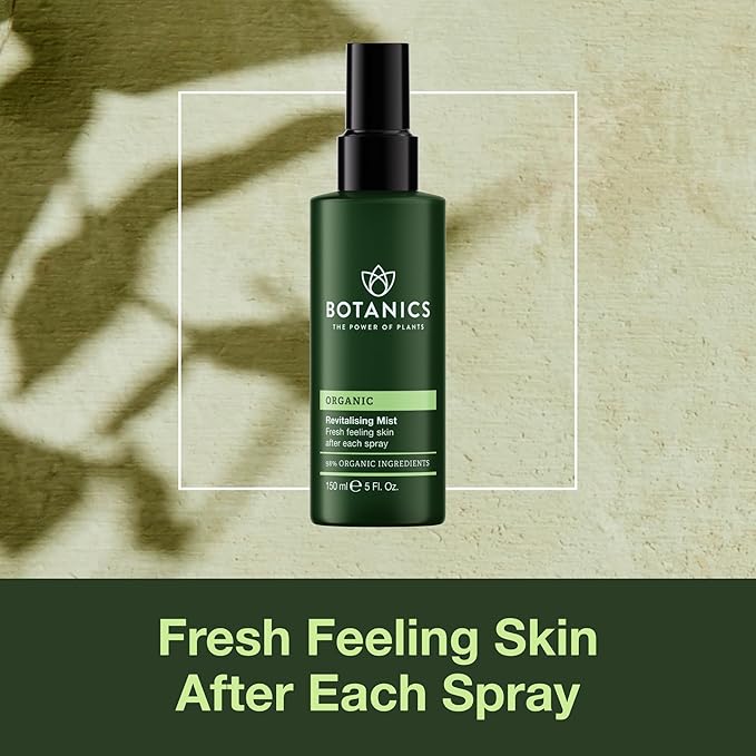 Botanics Hydrating Face Mist - Revitalizing Rose Water Spray for Face - Helps Skin Feel Smooth & Moisturized - Made with 98% Organic Ingredients - Vegan & Cruelty-Free Skin Care Spray (5 Fl Oz)