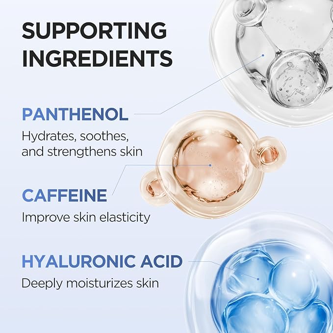 P.CALM Blue Capsule 11 Serum – PDRN & Caffeine for Intense Moisture, Plumping Effect, Elasticity, and Radiant Skin, Korean PDRN Serum (30ml / 1.01 fl.oz)