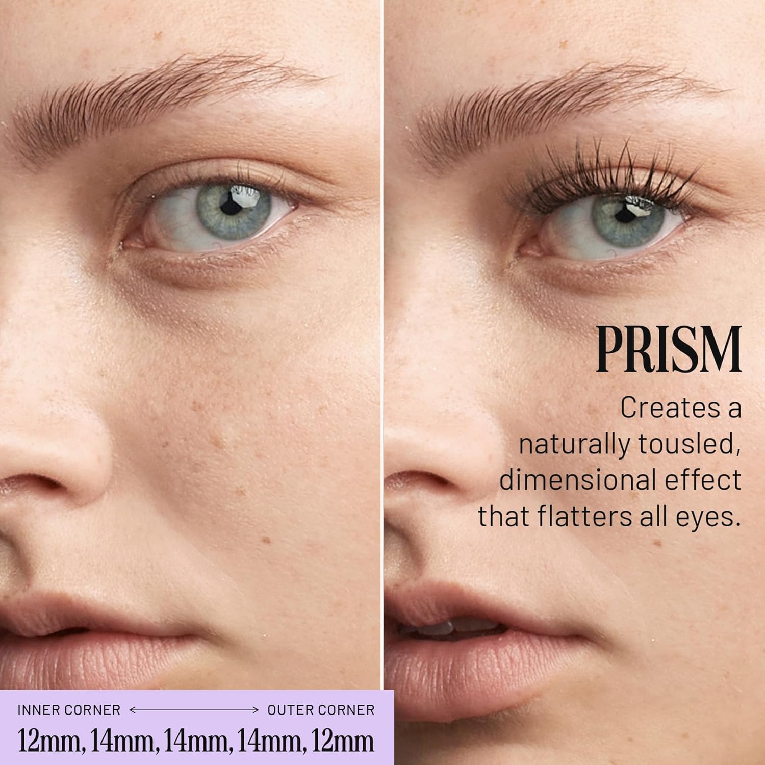 Lilac St - Prism Glamorous Faux Eyelash Clusters (14mm) - Dynamic & Fluttery Volume - DIY Lash Extension Wisps - Lightweight & Lifelike - Lasts 10 Days - Women Founded, Cruelty Free, Vegan - 10 Lashes