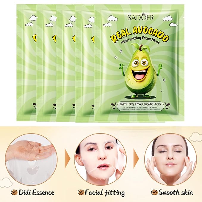 11pcs Avocado Skincare Kit, Skin Care Gift Set with Lip Balm, Toner, Lotion, Face Serum, Eye Cream For Hydrating Skin, Anti-Aging Skin For Women Teen Girls