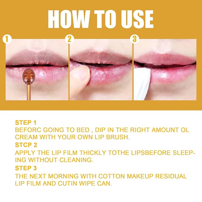 Lip Balm Honey Pot Propolis Lip Mask, Strawberry Honey Lip Sleep Mask Moisturizing Prevention Dry and Cracked Lip Scrubs Exfoliator, Reduces Lip Lines (2packs strawberry+2packs honey)