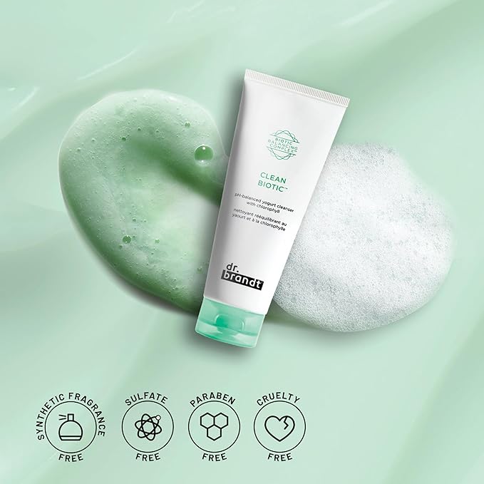 Dr. Brandt Clean Biotic - pH-Balancing Yogurt Cleanser - Melts Away Dirt, Debris, Pollution, Makeup, Sunscreen & Excess Oil - 3.5 fl oz