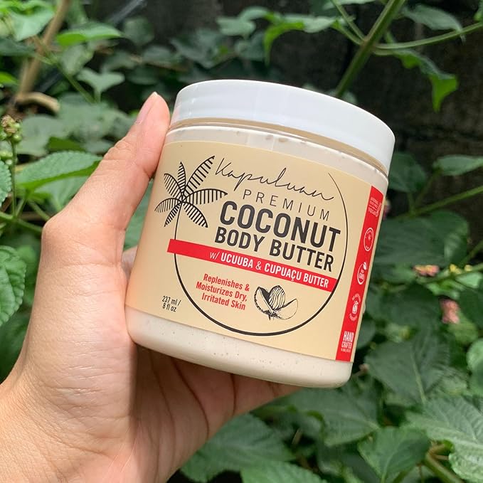 Coconut Body Butter for Women Dry Skin, Body Butter with All Natural Coconut Oil, Ucuuba Butter & Cupuaçu Butter,Body Cream Whipped Body Butter for Women (Tiger Orchid and Wild Cherry Scent)