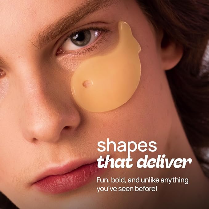 Under Eye Patches 12 Pairs of Themed Hydrogel Eye Gel Pads - For Puffy Eyes and Dark Circles, Under Eye Bags, Wrinkles - Hydrating Set with Seaweed Extracts