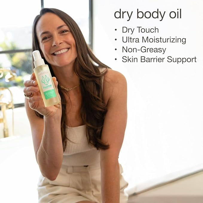 HUME SUPERNATURAL Dry Body Oil Spray - Probiotic Moisturizer for Men & Women, Nourishing Hydration, Desert Bloom, 1-Pack