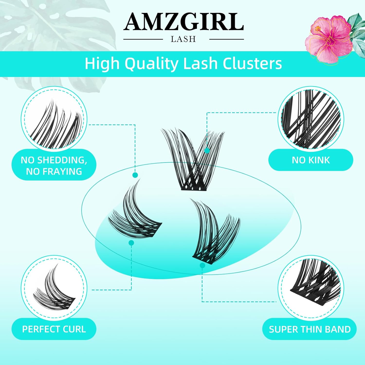 Lash Clusters Wet Look 168Pcs Eyelash Cluster Ultra-Thin Lash Band Eyelashes Extensions Spiky Anime Wide Span Lashes(Hollyhock,C-Mix10-18mm)